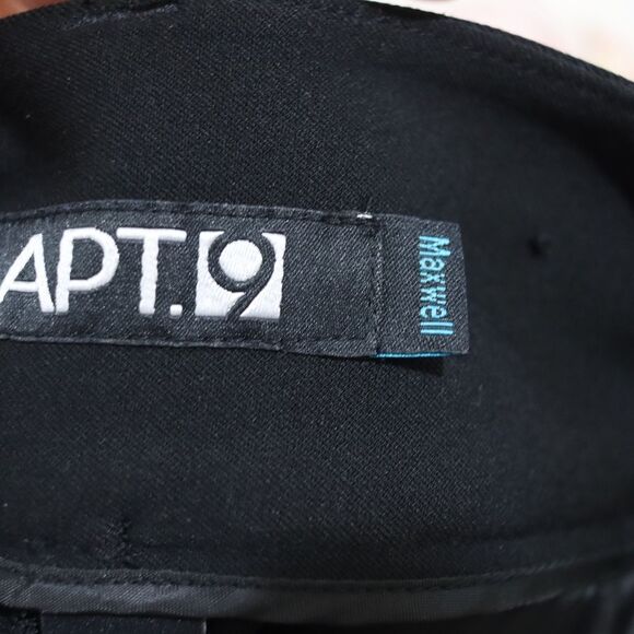 Apt 9 Maxwell Cut Black Y2K Career Office Dress Pants Slacks 8 - Picture 8 of 9